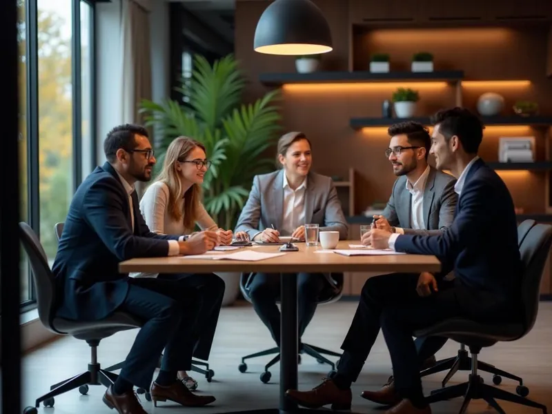 Equipo Páez Terán en reunión de trabajo